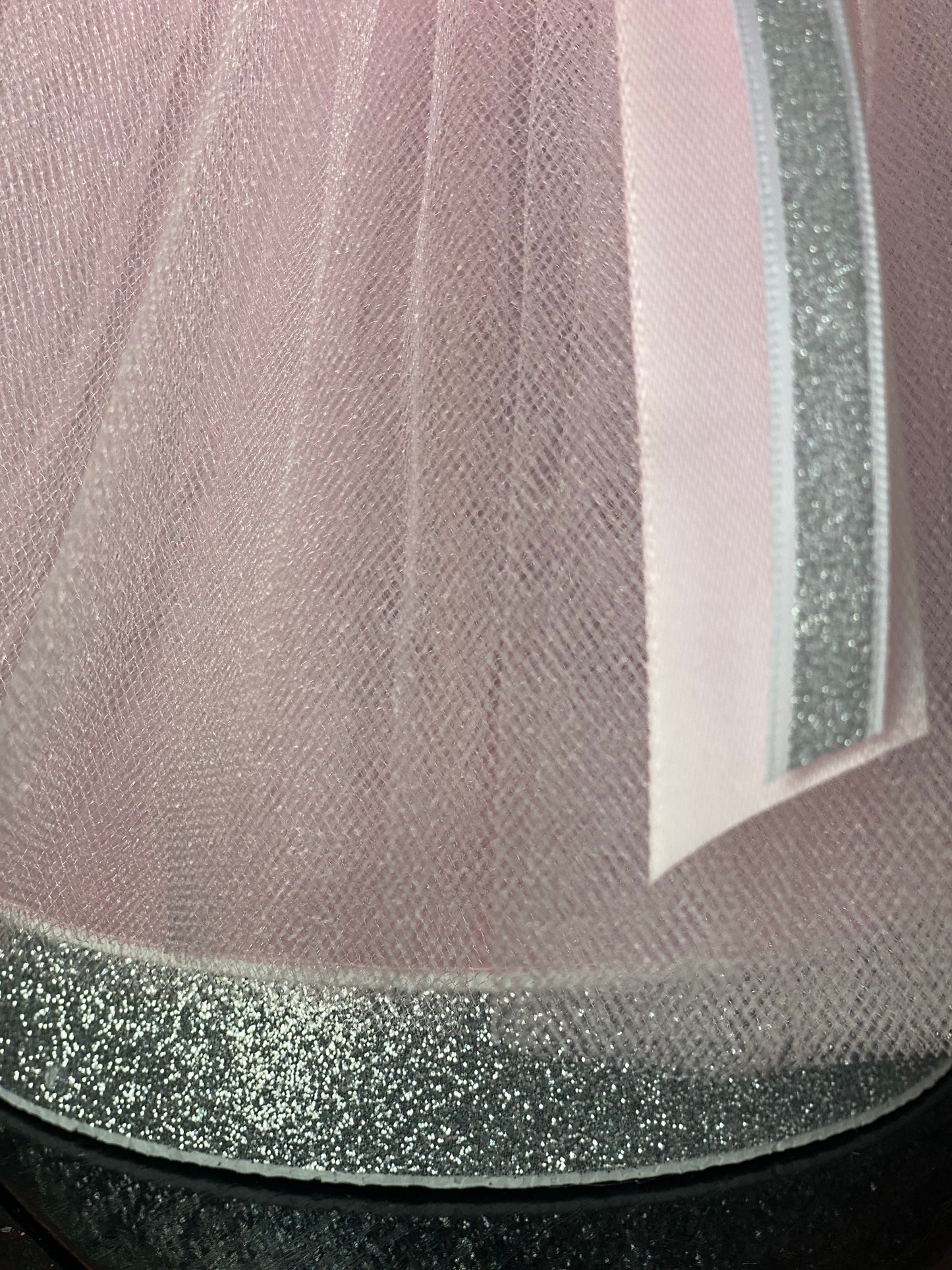 Tutu dress Baby Shower Centerpiece, Silver and Pink Centerpiece