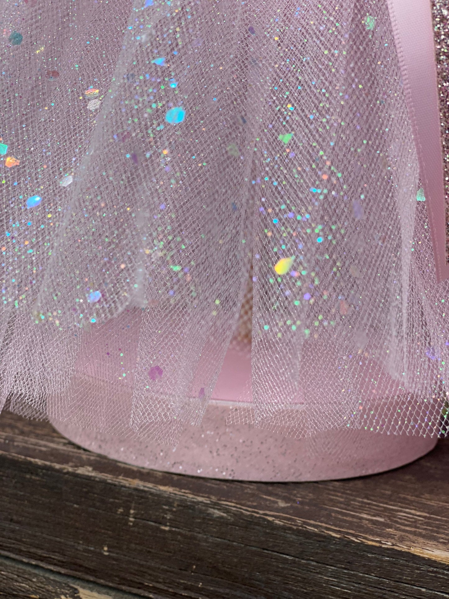 Pink Tutu Centerpiece, Light Pink Tutu Centerpiece 14" tall