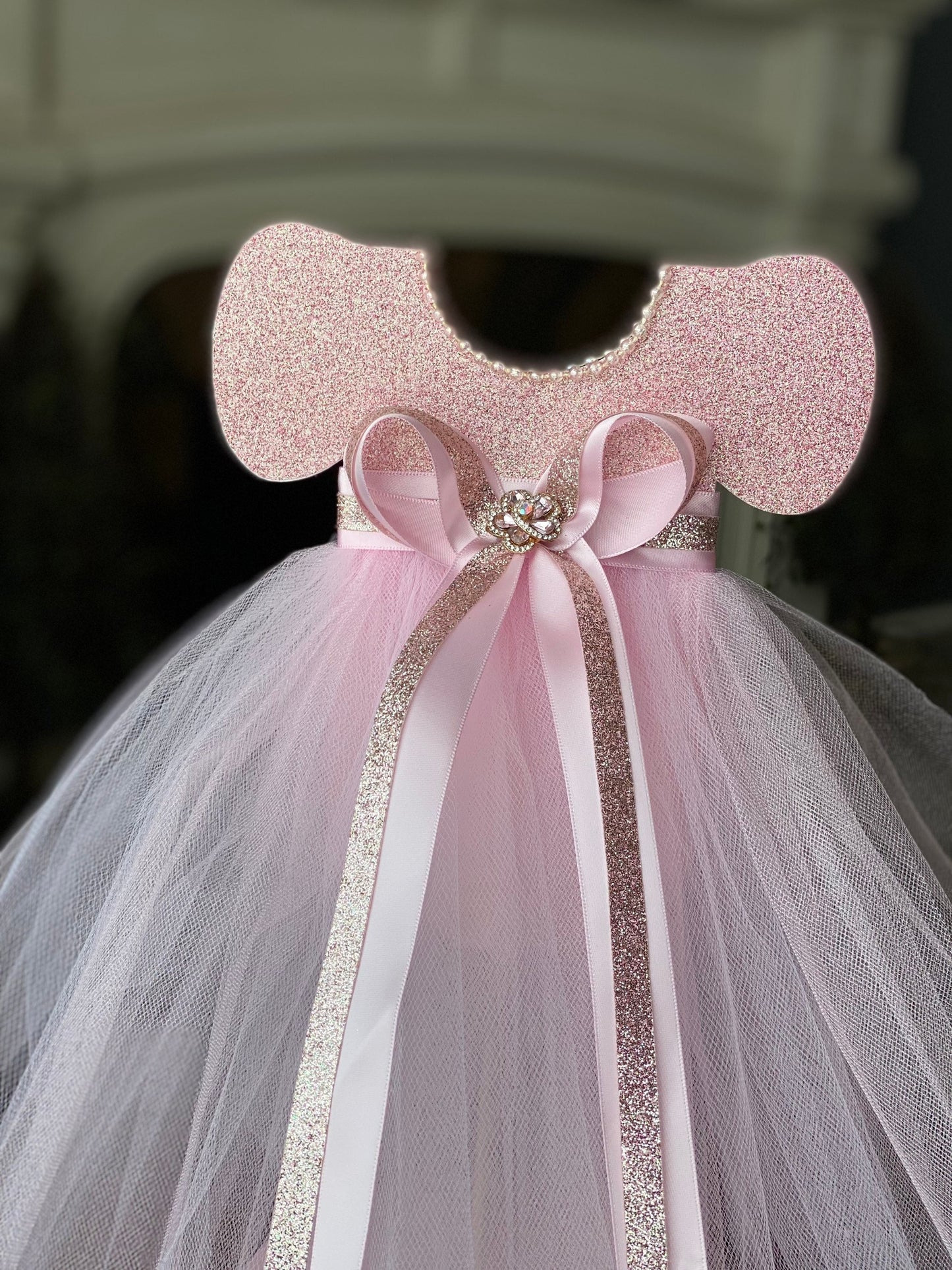 Tutu Dress Centerpiece, Tutu Baby Shower, Pink Centerpiece, Pink Ballerina Baby Shower, Tutu Dress Centerpiece Double Sided, Tutu Dress