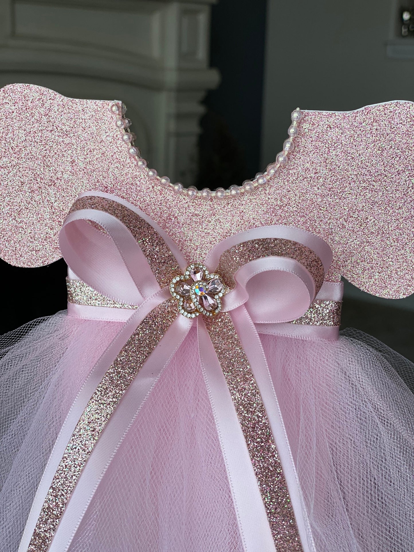 Tutu Dress Centerpiece, Tutu Baby Shower, Pink Centerpiece, Pink Ballerina Baby Shower, Tutu Dress Centerpiece Double Sided, Tutu Dress