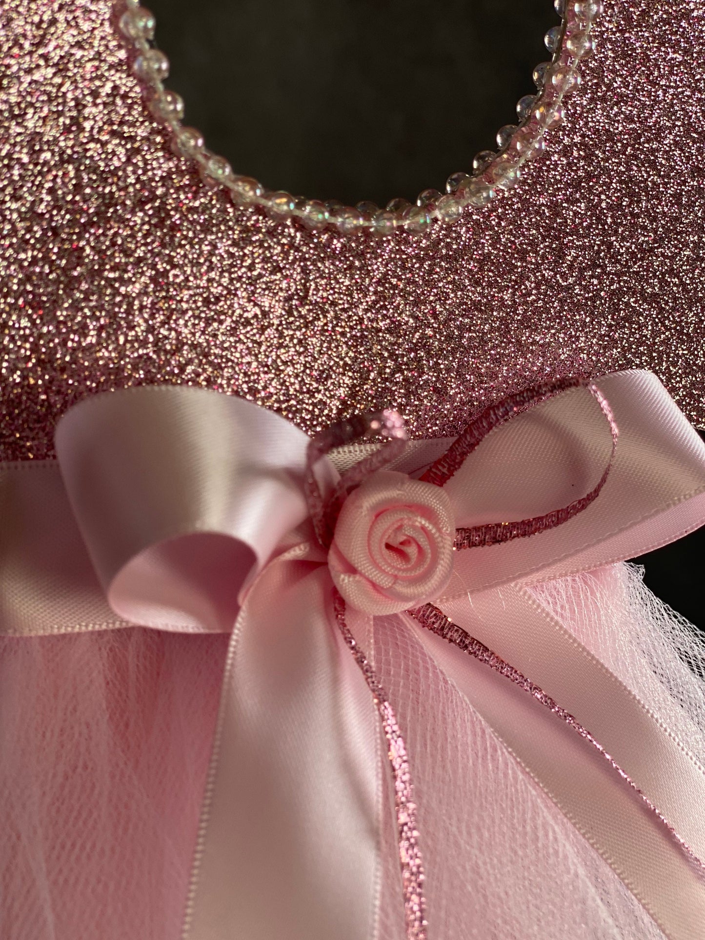 RoseGold Baby shower Centerpiece, Rose Gold Tutu Dress, Pink and Gold Centerpiece, Girl Baby Shower Centerpiece, RoseGold Centerpiece
