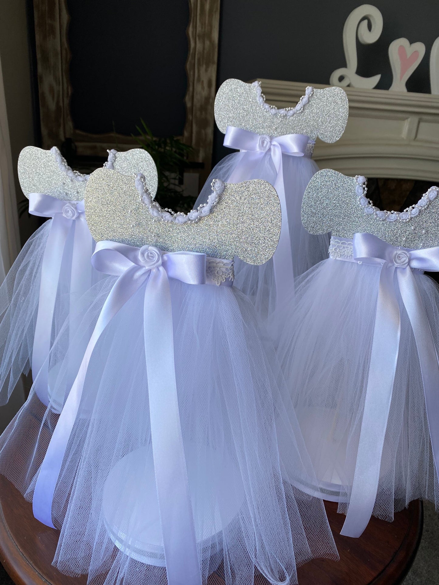 First communion Centerpiece, Blessed girl Centerpiece